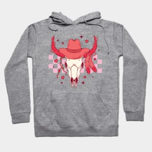 Western Skull Valentines Day Hoodie